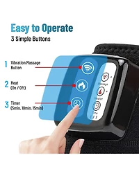 Trakk Cordless Knee Heating Brace Massager with Heat and Vibration