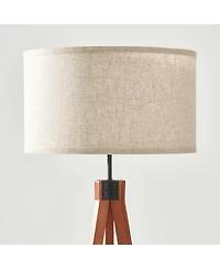 Eden 58" Led Traditional Tripod Floor Lamp with Fabric Drum Shade