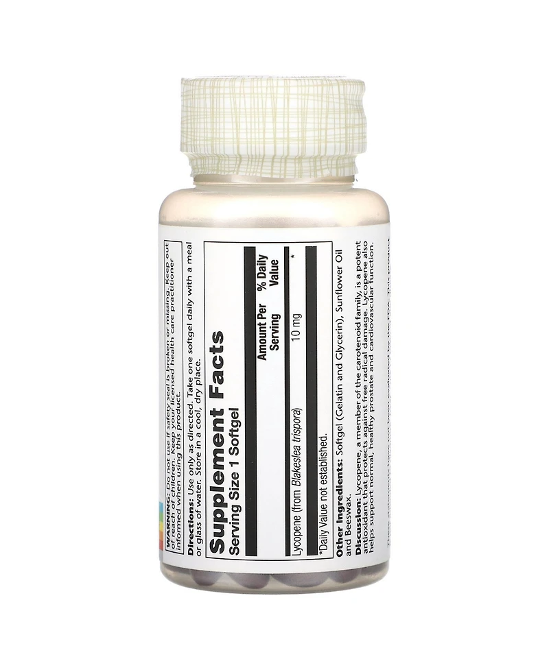 Solaray Lycopene 10 mg - 60 Softgels