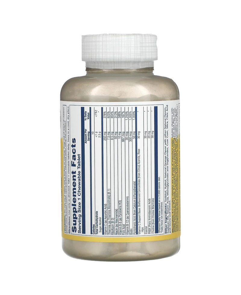Solaray High Potency B-Complex Natural Orange - 50 Chewables