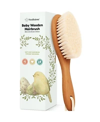 KeaBabies Baby Hair Brush, Oval Cradle Cap Soft Brush for Infant, Newborn Hairbrush Girls, Boys, Scalp