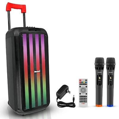 5 Core Bluetooth Speaker Karaoke Machine 8 Inch 2 Way Speaker Portable Pa System w Dj Light - Plb 8X2 2MIC