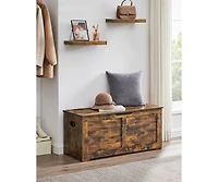 Slickblue Storage Chest, Trunk With 2 Safety Hinges, For Entryway, Bedroom