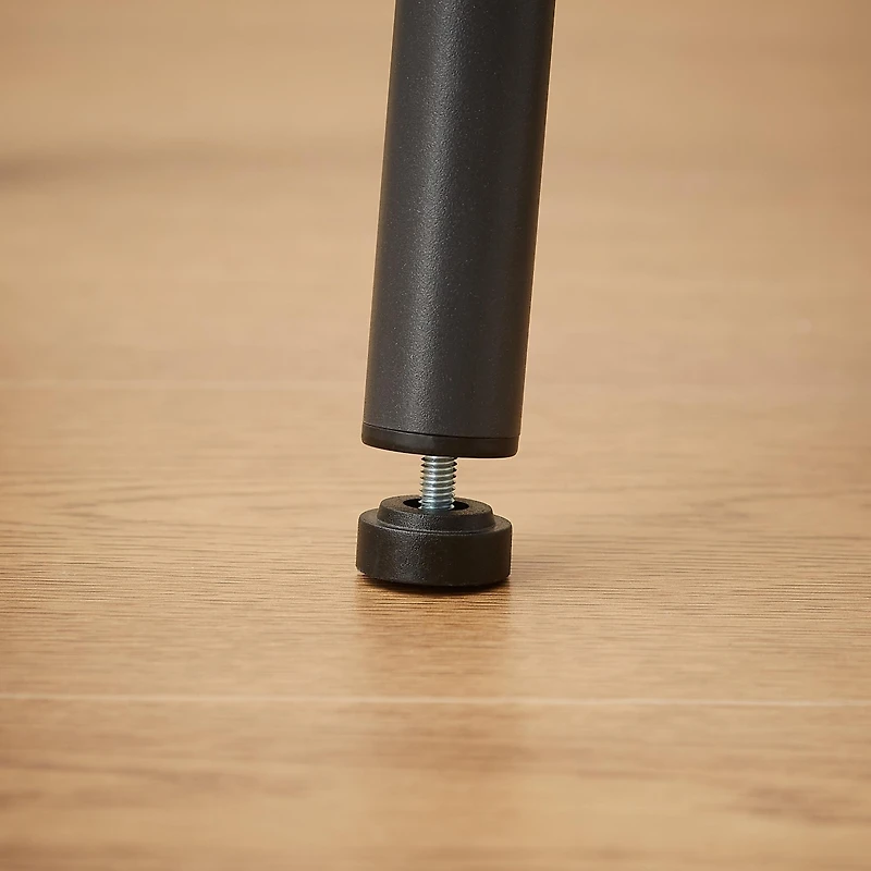 Simplie Fun Industrial Long Bar Table Set with 3 Upholstered Stools