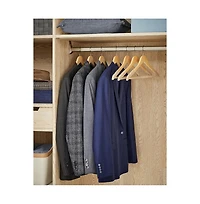 Slickblue Set Of 20 Velvet Wooden Hangers