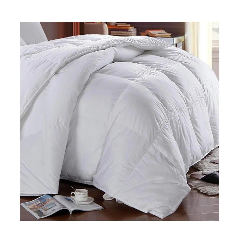 Egyptian Cotton Lightweight Down Comforter 650 Fill Power – Solid Sateen, King/California King