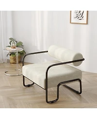 Simplie Fun Living Room Iron Sofa Chair, Lazy Individual Chair
