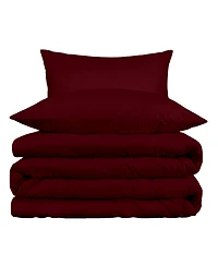 Superior Egyptian Cotton 1000 Thread Count Solid Duvet Cover Set,King/California King