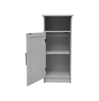 Merrick Lane Vigo Bathroom Storage Cabinet With Adjustable Cabinet Shelf, Upper Open Shelf, And Magnetic Closure Door