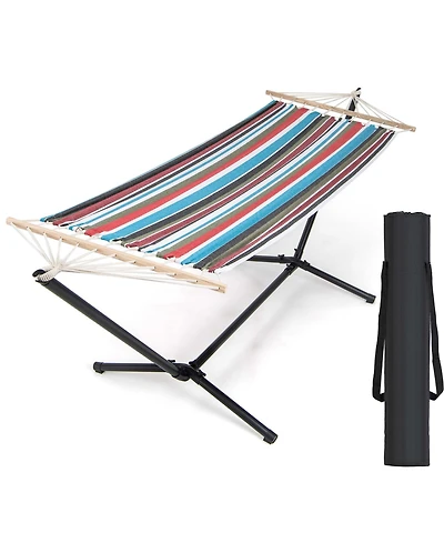 Costway 10.5FT Heavy Duty Stand with Portable Hammock, Stand & Carrying Case for Garden