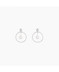 Sterling Silver Scarlet Cultured Pearl Earring Jacket