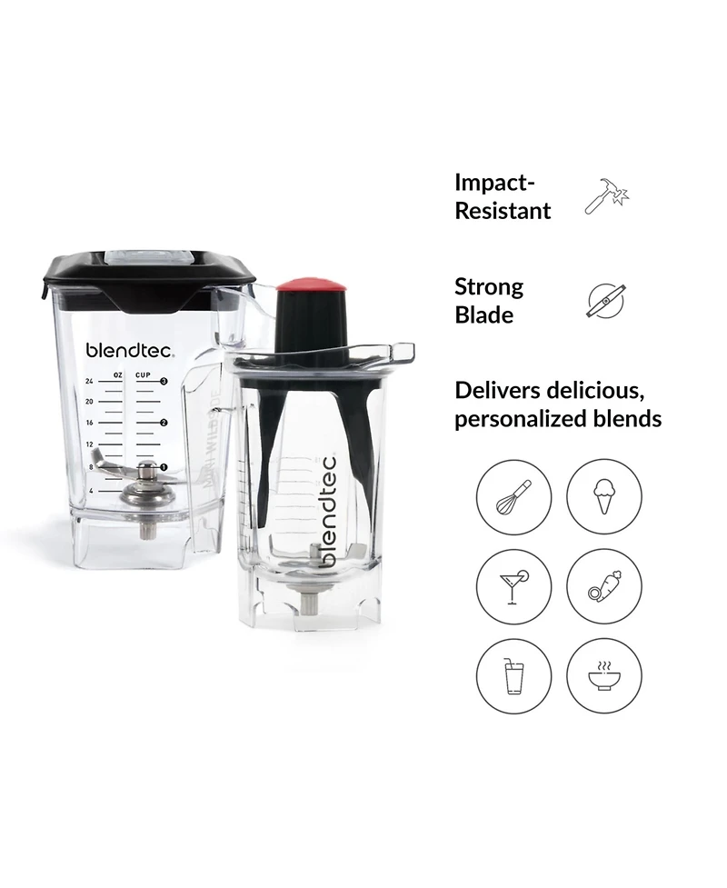 Blendtec 46 oz Mini WildSide+ and 37 oz Twister Bundle