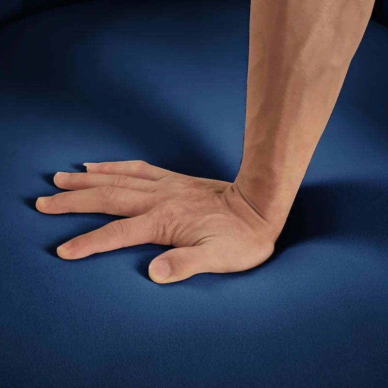 Streamdale Furniture Navy Velvet Accent Chair with Gold Stand