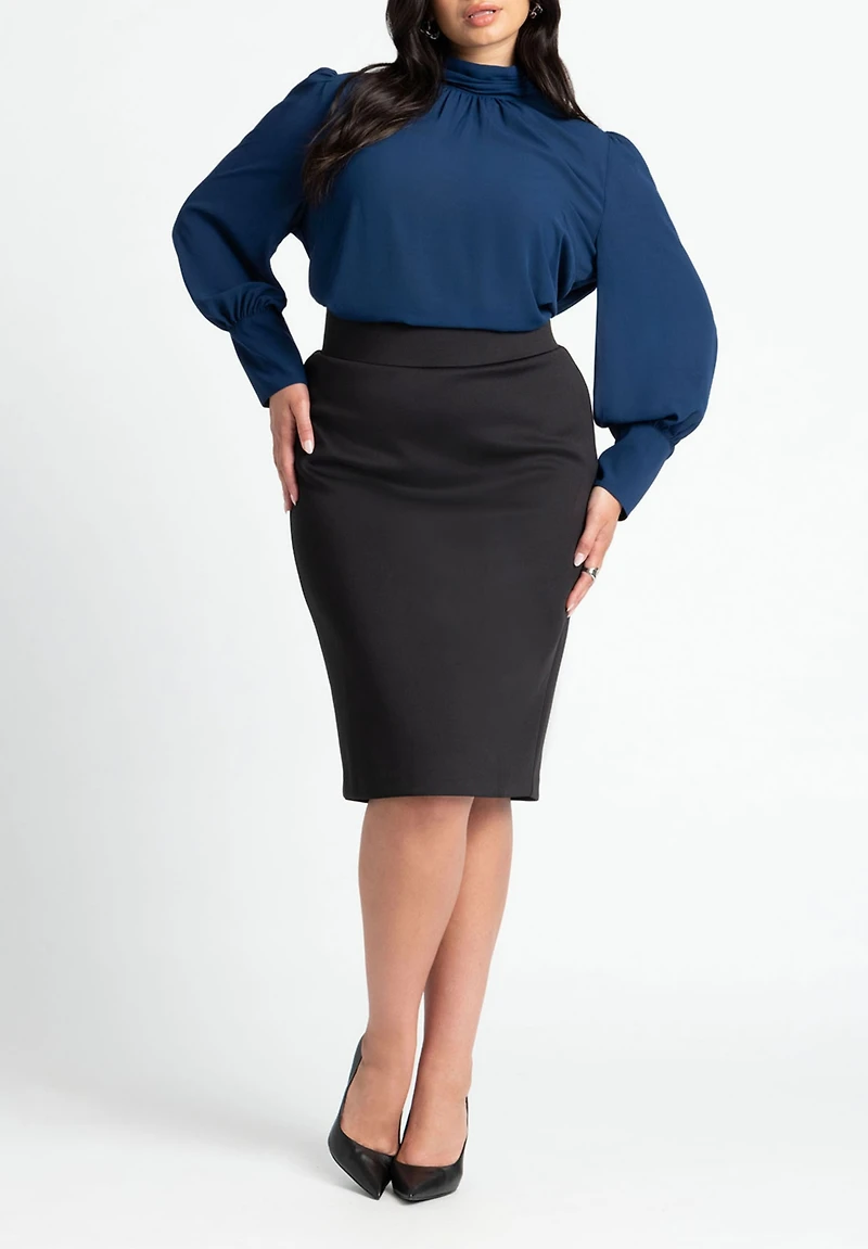 Eloquii Women's Neoprene Pencil Skirt