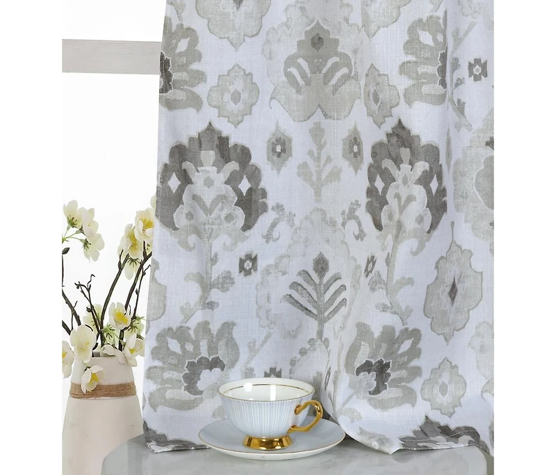 Kate Aurora Country Living Farmhouse 3 Pc Solid Cafe Kitchen Curtain Tier & Tucked Valance Set