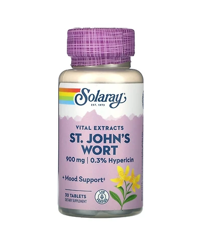 Solaray Vital Extracts St. John's Wort 900 mg - 30 Tablets