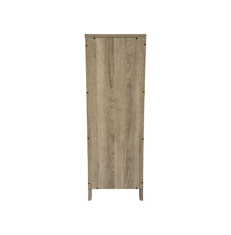 Merrick Lane Delilah 2 Drawer Bathroom Storage Cabinet Organizer With Open Display Shelf