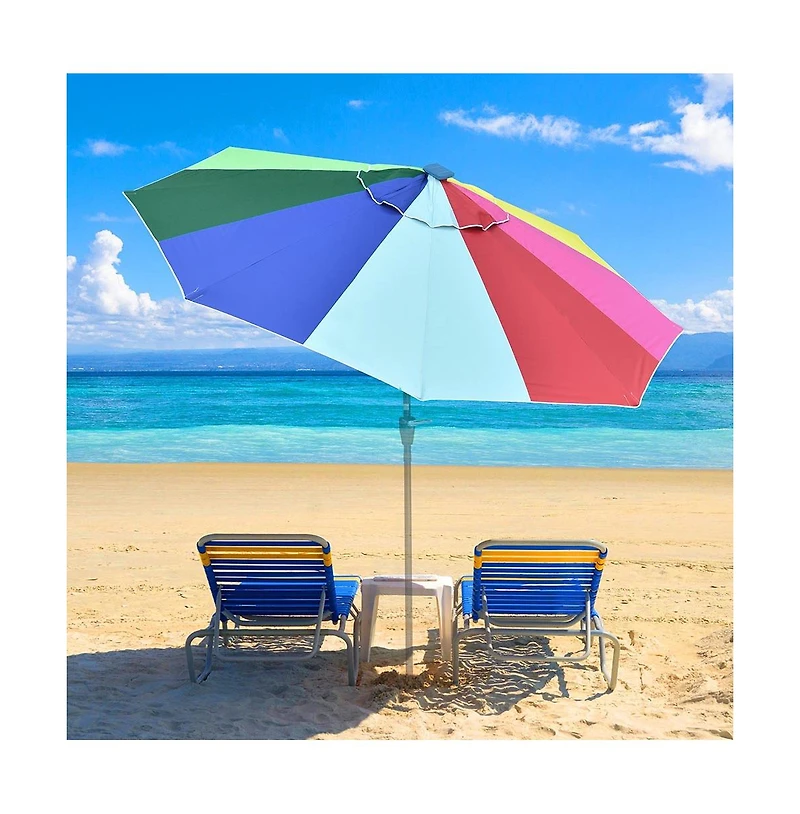 Yescom 10ft UV50+ Universal Replacement Umbrella Canopy Outdoor Beach Parasol Top Cover
