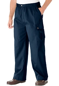 KingSize Big & Tall Knockarounds Full-Elastic Waist Cargo Pants