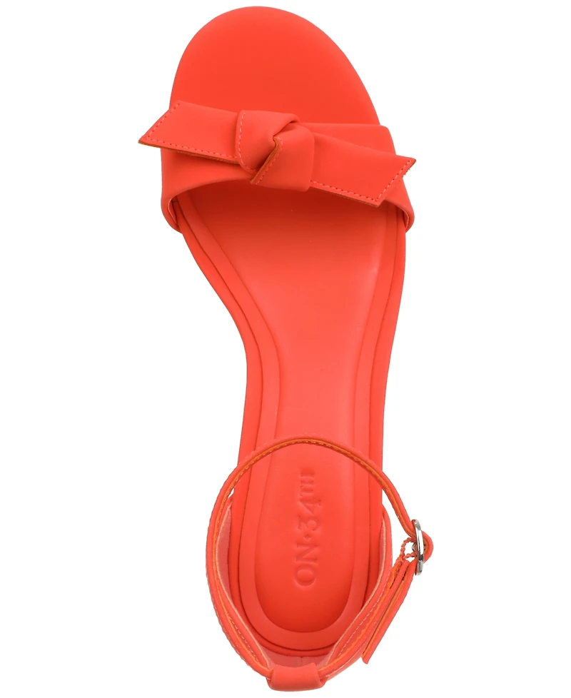 On 34th Women's Amandaa Two-Piece Knotted Dress Sandals, Created for Macy's