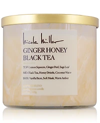 Nicole Miller Ginger Honey & Black Tea Candle, 14.5 oz.