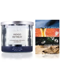 Nicole Miller Indigo Retreat Candle, 14.5 oz.