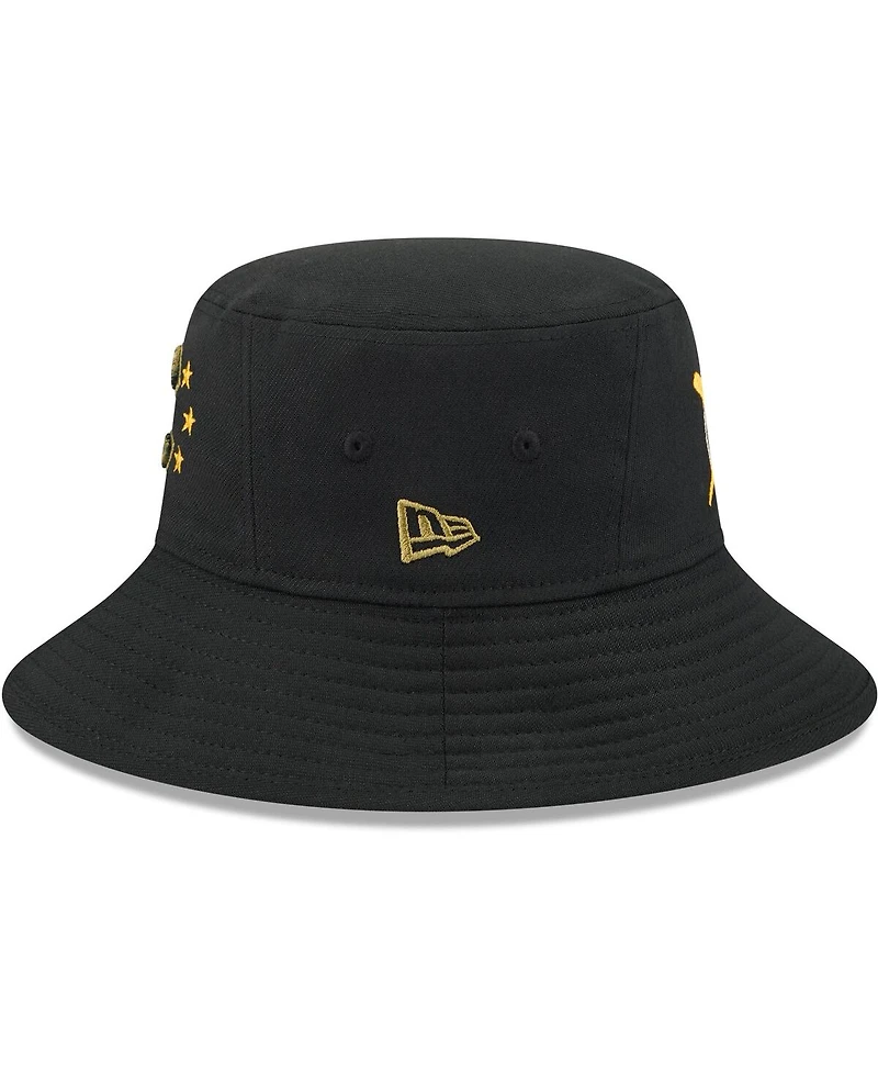 New Era Men's Black Chicago Cubs 2024 Armed Forces Day Bucket Hat