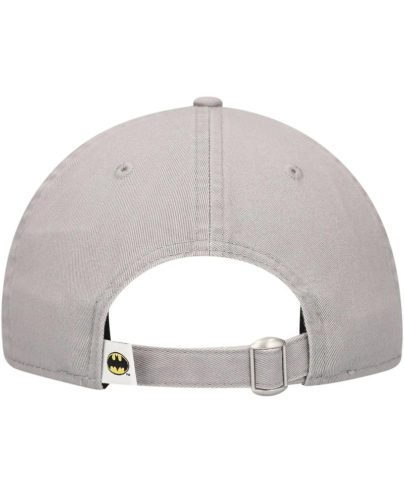 New Era Men's Gray Batman 9Twenty Adjustable Hat