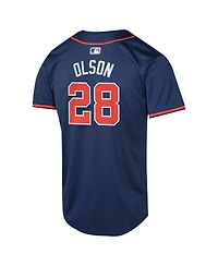 Nike Big Boys and Girls Matt Olson Navy Atlanta Braves Alternate Limited Player Jersey