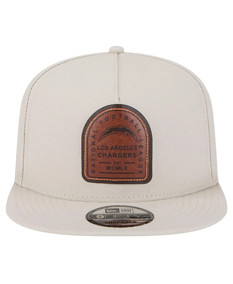 New Era Men's Stone Los Angeles Chargers Premier 9FIFTY Snapback Hat