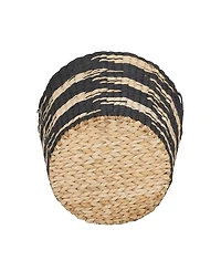 Household Essentials Tapered Woven Basket, Large Decorative Basket with Handles