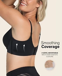 Leonisa Back Smoothing Bra with Soft Full Coverage Cups 011970