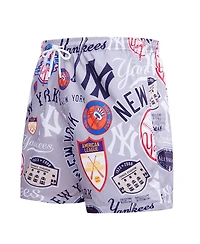 Pro Standard Men's Gray New York Yankees Toss Logo Woven Shorts