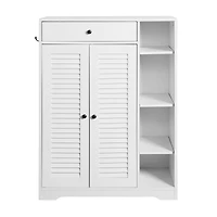 Streamdale Modern White Shoe Rack Organizer
