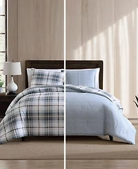 Eddie Bauer Alder Plaid Reversible 2 Piece Comforter Set, Twin