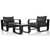 Streamdale Aluminum Frame Patio Set with Thick Cushion & Coffee Table