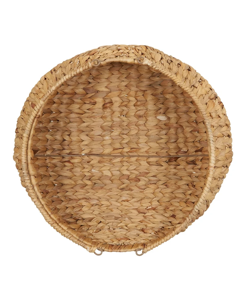 Household Essentials Round Woven Basket with Handles