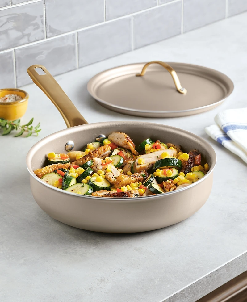 Farberware Radiant Aluminum 2.75-Quart Saute Pan with Lid