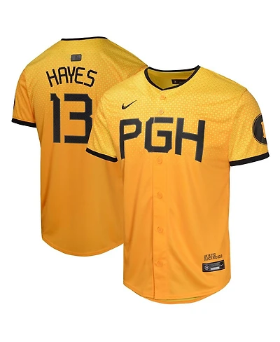 Nike Big Boys and Girls Ke'Bryan Hayes Gold Pittsburgh Pirates City Connect Limited Player Jersey