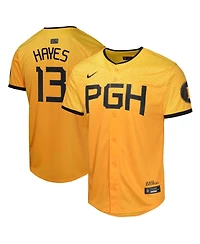 Nike Big Boys and Girls Ke'Bryan Hayes Gold Pittsburgh Pirates City Connect Limited Player Jersey