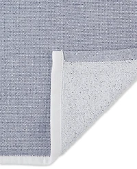Design Imports French Terry Collection Kitchen Dishtowel Set, 18x28", French Blue Chambray Solid, 3 Piece