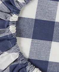 Design Imports Cloth Bowl Cover Collection Machine Washable, Cotton with Elastic Stretch for Food Storage, 10.25"/8.25"/7.5" Diameter, Farmhouse Plaid