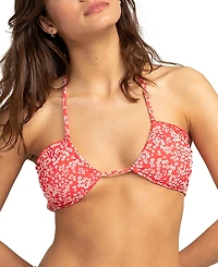 Roxy Juniors' Margarita Bandeau Halter-Neck Bikini Top