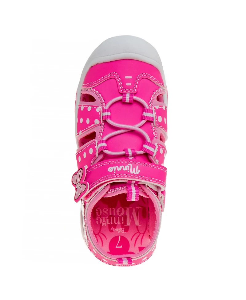 Disney Toddler Girls Minnie Hook and Loop Sports Sandals