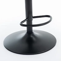 Simplie Fun Adjustable Velvet Barstools, Set of 2, Green