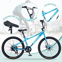Streamdale Freestyle Kids Bike, 26in, Double Disc Brakes