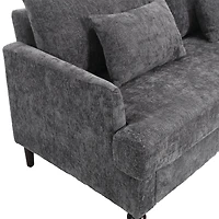 Streamdale Furniture Modern Chenille Fabric Loveseat, 2-Seat Upholstered Loveseat Sofa Modern Couch