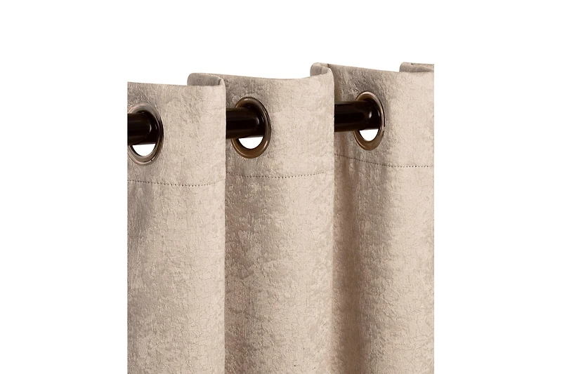 Superior Senna Textured Curtain Set of 2 Panels with Grommet Header, 52" X 108"