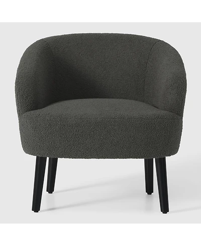 29" Wide Mid Century Modern Club Barrel Accent Armchair