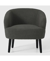 29" Wide Mid Century Modern Club Barrel Accent Armchair